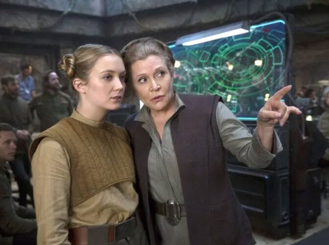 Carrie Fisher och Billie Lourd.