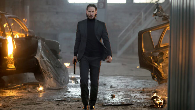 Keanu Reeves som John Wick.