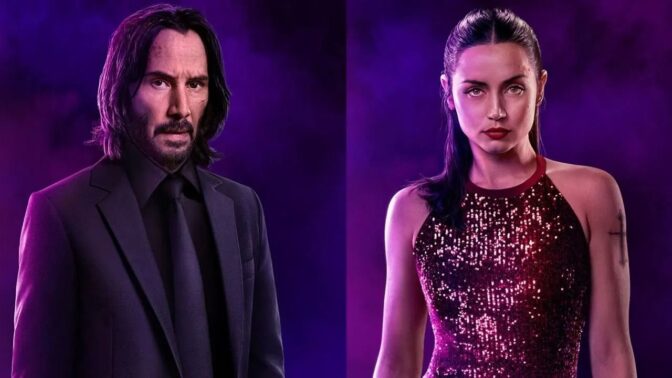 Keanu Reeves och Ana de Armas.
