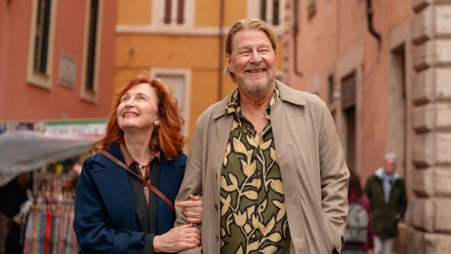 Bodil Jørgensen och Rolf Lassgård i "Möte i Rom".