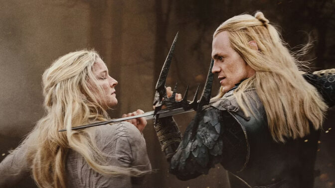 Galadriel och Sauron kommer inte riktigt överens...