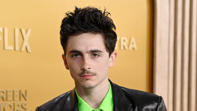 Timothée Chalamet på SAG Awards. 