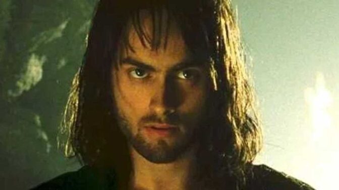 Stuart Townsend som Aragorn under tidiga inspelningar