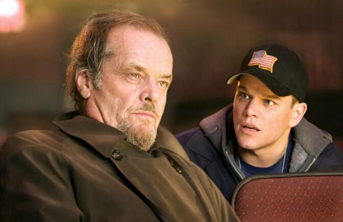 Jack Nicholson och Matt Damon, "The Departed", 2006
