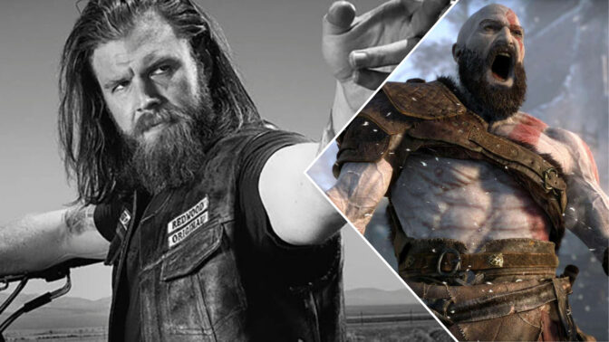 Ryan Hurst i "Sons of Anarchy" och Kratos i "God of War".