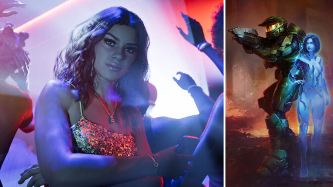 "Grand Theft Auto VI" och "Halo: Campaign Evolved".