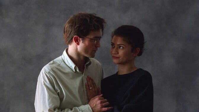 Zendaya och Robert Pattinson i "The Drama". 