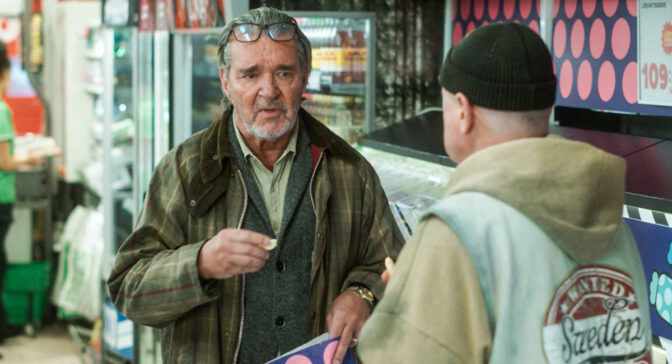 Kjell Bergqvist och Robert Gustafsson i "Grannfejden"