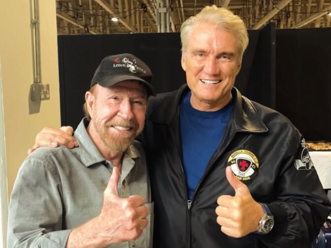 Dolph Lundgren hyllar Chuck Norris: ”Har alltid sett upp till honom”