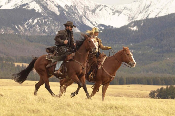 ”Yellowstone”-dramat fortsätter i nya serien ”Dutton Ranch” – spana in första trailern