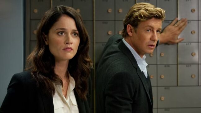 Robin Tunney och Simon Baker i "The Mentalist"