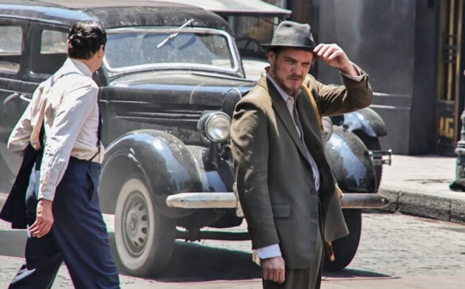 Pedro Pascal under inspelningen av