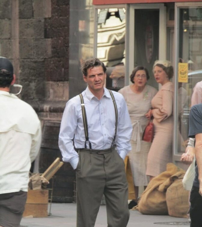 Pedro Pascal under inspelningen av