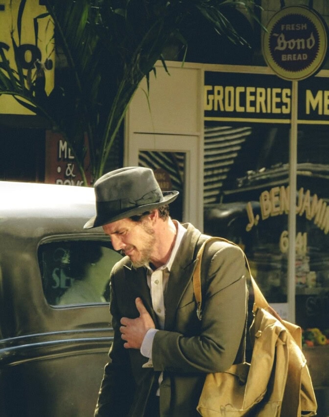 Pedro Pascal under inspelningen av