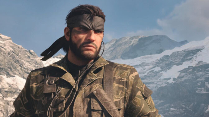 Solid Snake i vita bergen.