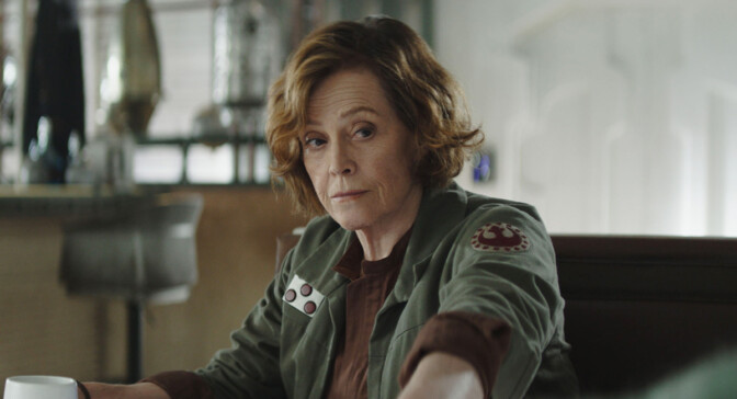 Sigourney Weaver i "The Mandalorian & Grogu"