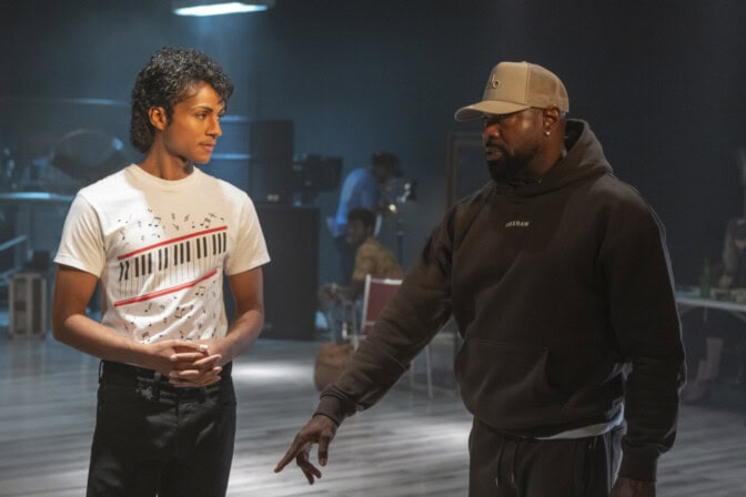 Jaafar Jackson och regissören Antoine Fuqua