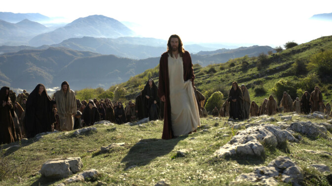 Jaakko Ohtonen som Jesus i "The Resurrection of the Christ".