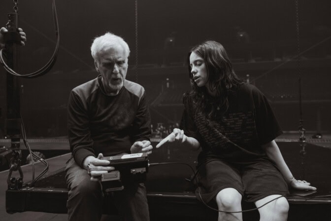 James Cameron och Billie Eilish.