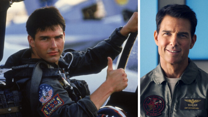 Tom Cruise då och nu.