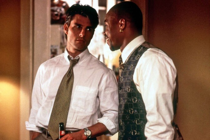 Tom Cruise och Cuba Gooding, Jr I "Jerry Maguire"