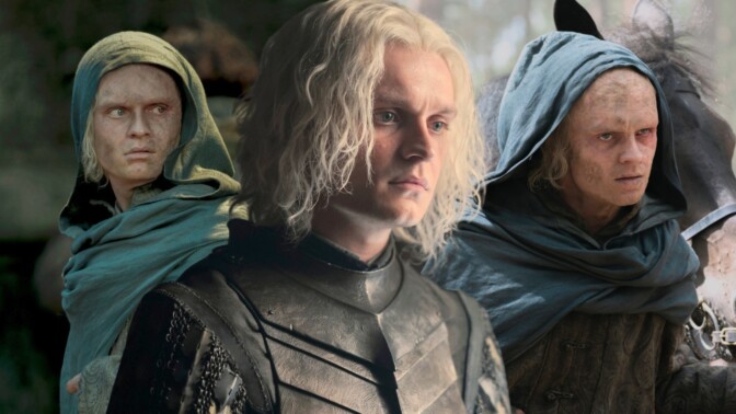 Det är inte helt lätt att vara en brännskadad kung på flykt i "House of the Dragon".