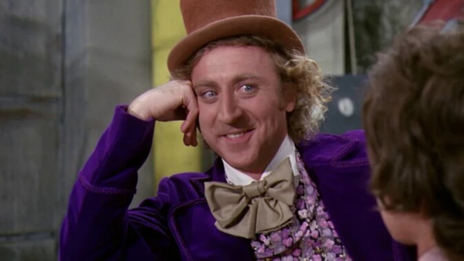 Gene Wilder i "Willy Wonka och chokladfabriken". 