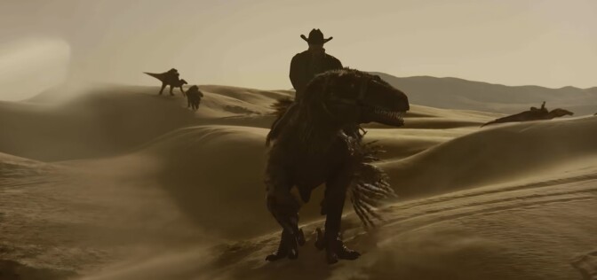 Dinosaurier + vilda västern = världens bästa film?