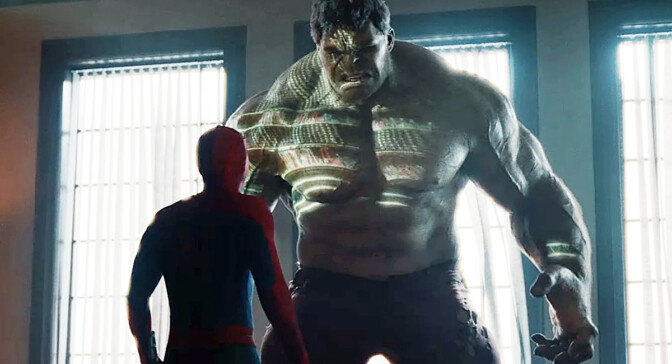 ”Explosiva scener” när Spider-Man möter Hulken på bioduken