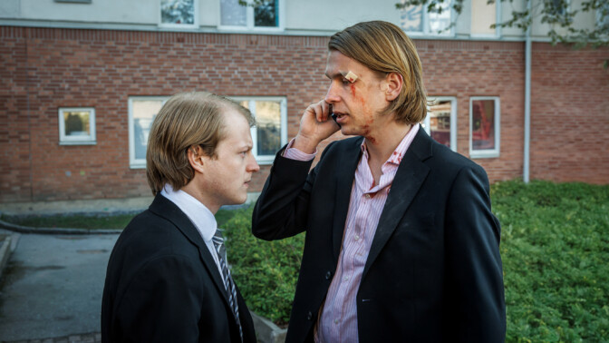 Noel Flike och Arvid Swedrup i "Flaggan"