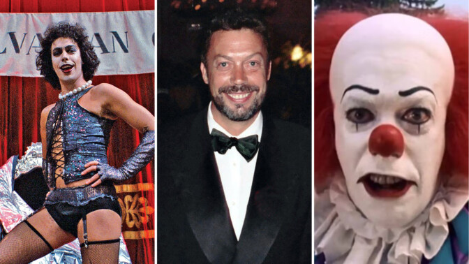 Tim Curry har spelat många minnesvärda roller.