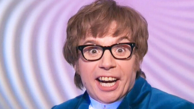 Mike Myers som Austin Powers. 