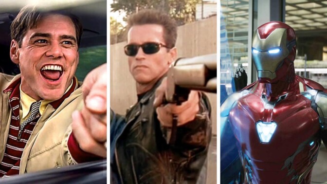 "Truman Show", 1998, "Terminator 2", 1991 och "Avengers: Endgame", 2019