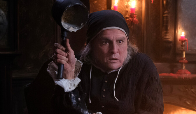 Johnny Depp som Ebenezer Scrooge.