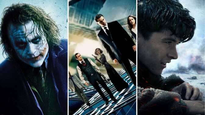 "The Dark Knight", "Inception" och "Dunkirk"