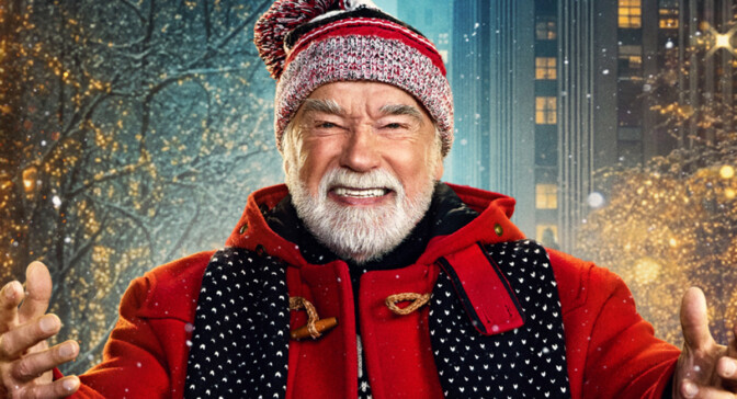 Arnold Schwarzenegger som Jultomten, kan det verkligen flyga?