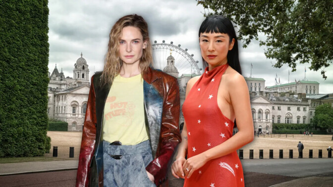 Rebecca Ferguson och Greta Lees lesbiska romcom heter ”Honeymoon / Funeral”