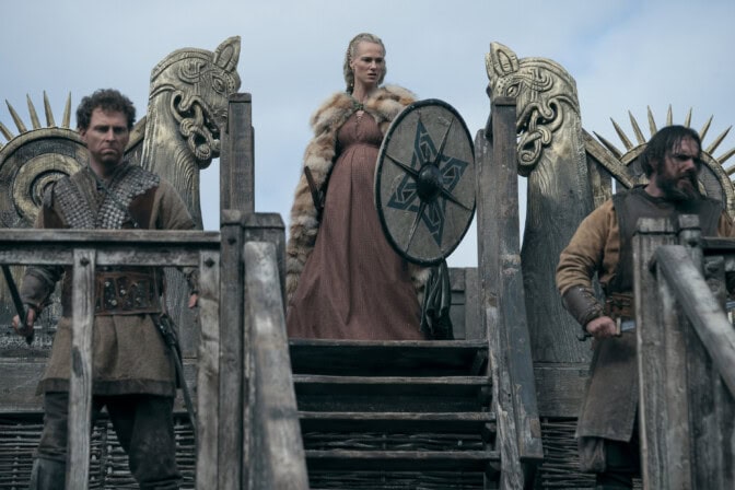 Jessica Madsen (Gunnhild) in BLOODAXE SEASON 1 Photo Credit: Bernard Walsh / Prime © Amazon Content Services LLC