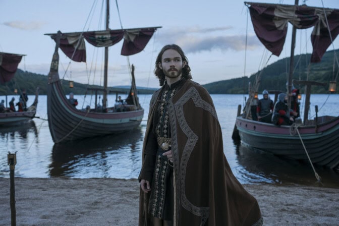Levi Miller (Haakon the Good) in BLOODAXE SEASON 1 Photo Credit: Bernard Walsh / Prime © Amazon Content Services LLC