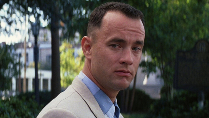 Tom Hanks spelade in "Forrest Gump" samtidigt som "Speed" spelade in.