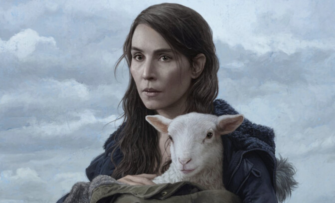 Noomi Rapace och hennes lamm-barn