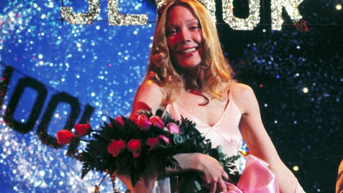 Sissy Spacek i klassikern "Carrie" som fyller 50 år.